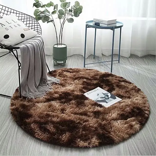 Multi color new style modern soft living room large home room furry floor mat
