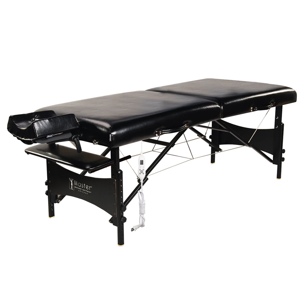 Master Galaxy Foldable Terminal Height Adjustable Beauty Bed camas para masajes Spa Bed  2 Section heated massage table bed