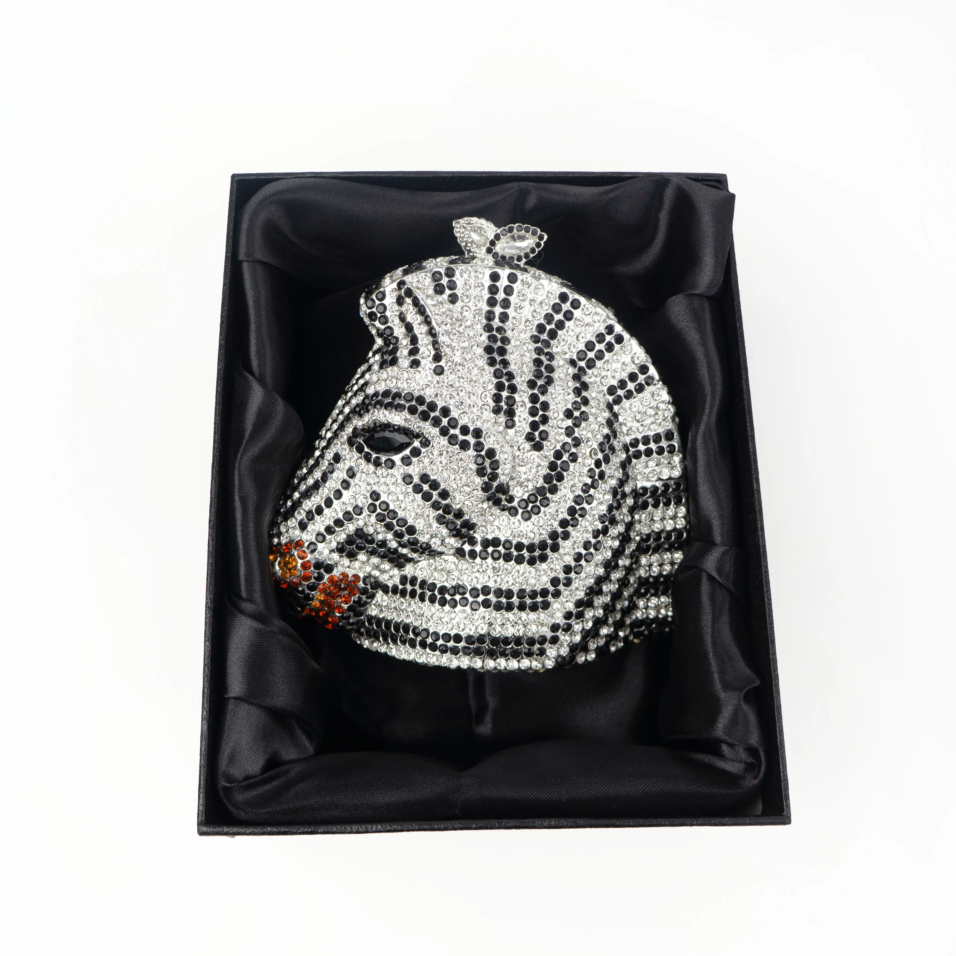 Luxury Rhinestone Lady Horse Shape Purse Charms Fancy Animal Popsicle Clutch Party Horse Crystal Evening Handbags