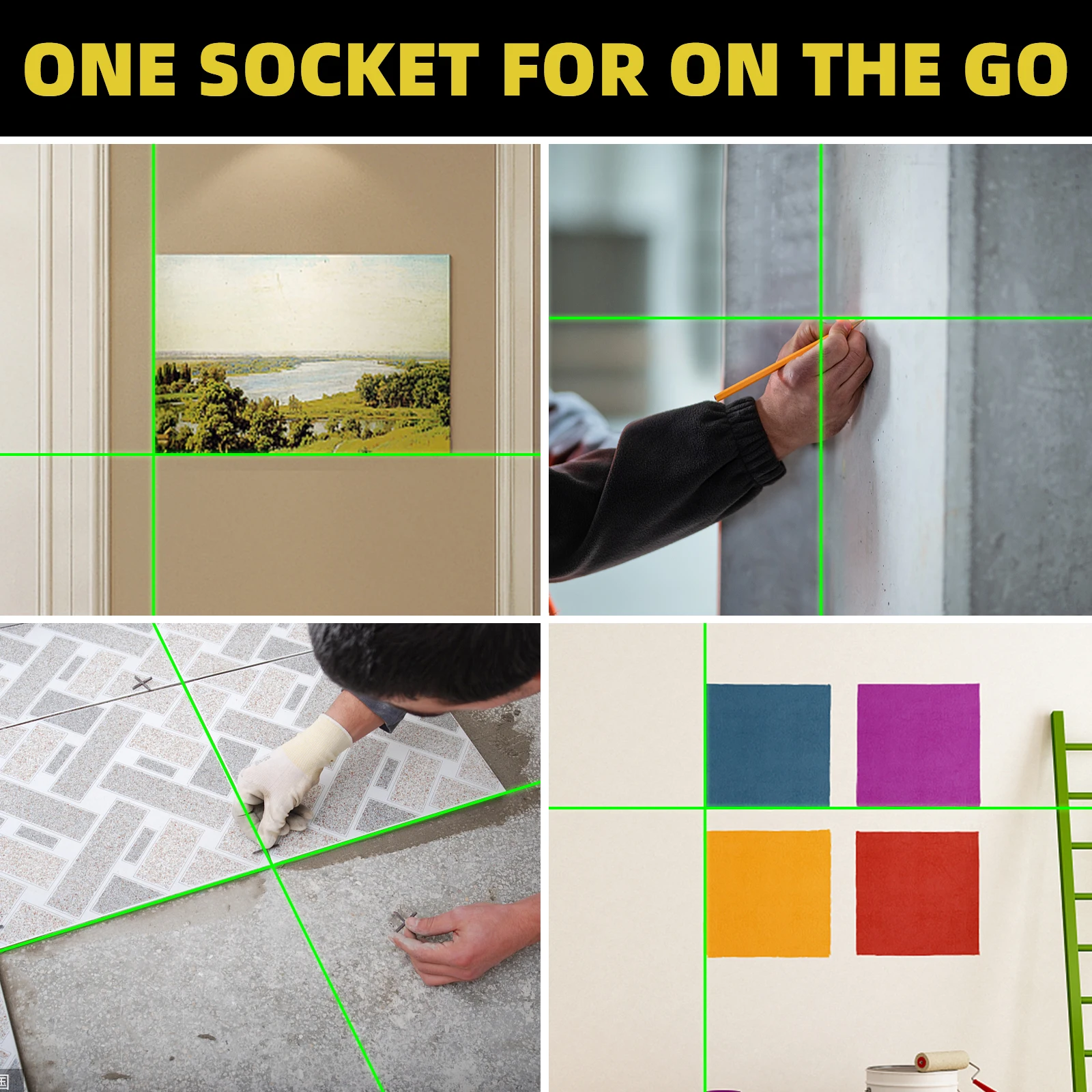 Интернет-магазин, лидер продаж, поворотный зеленый луч, перекрестная линия, миниатюрный самонивелирующийся перекрестный лазерный уровень