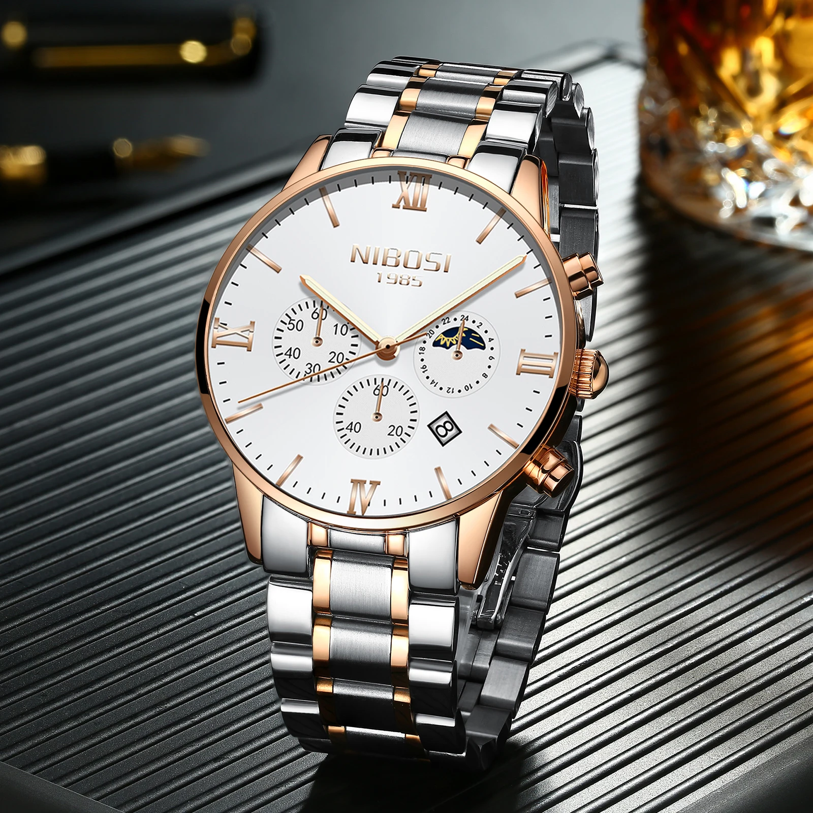 NIBOSI 2325 Drop Shipping Wholesale Brand Watch Men Chronograph Dropshipping