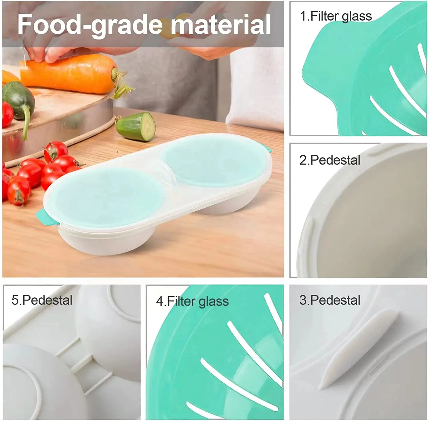 Poacher микроволновая печь слива для варки яиц