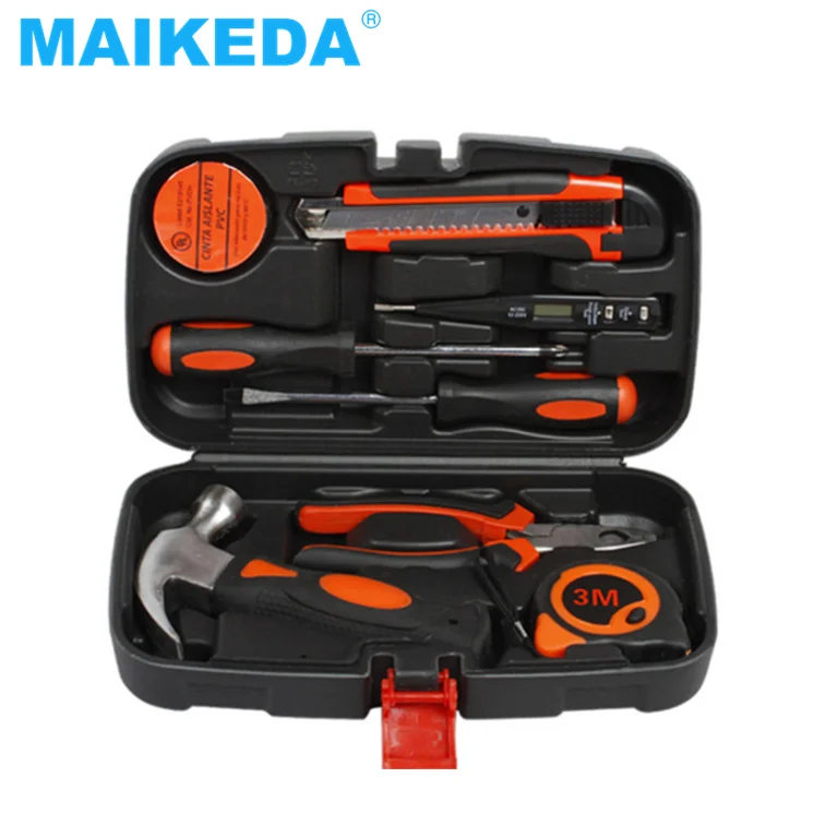 2021 New 9PCS  Home Repair Tools Set Hardware Hand Combination Suit Maintenance Tool Kit