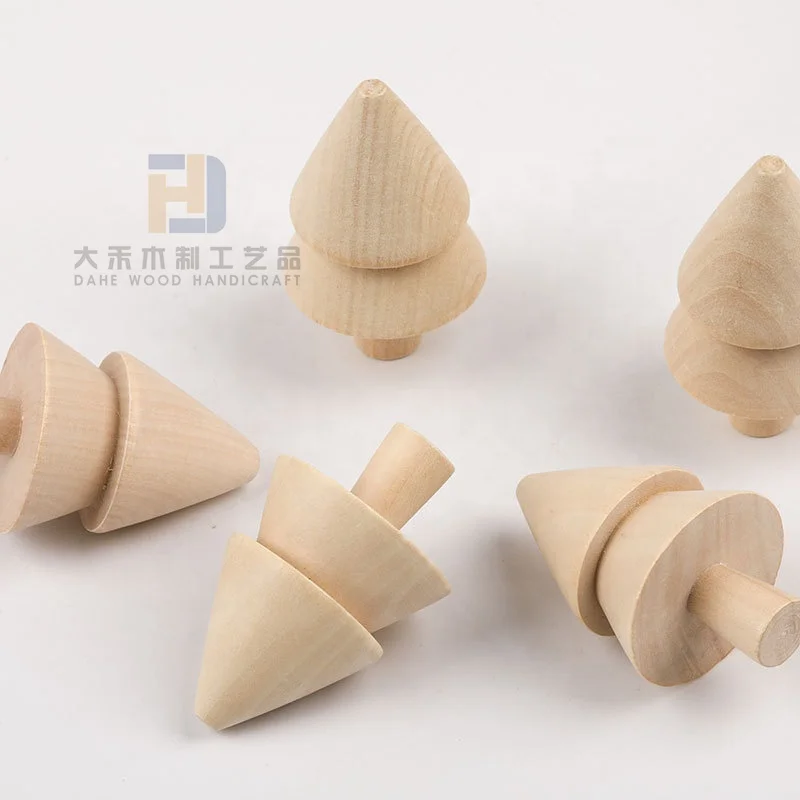 DIY Unfinished Wooden Christmas Tree for Crafts Making Painting Home Decorations Ornaments