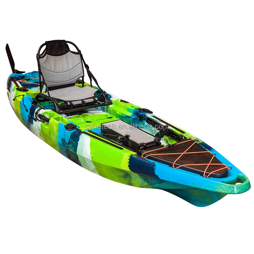 9.8ft Compass Pedal kayak paddle Predator, Ocean Fins Pedal Kick up Kayak Fishing Single Seat Canoe/kayak With Motor
