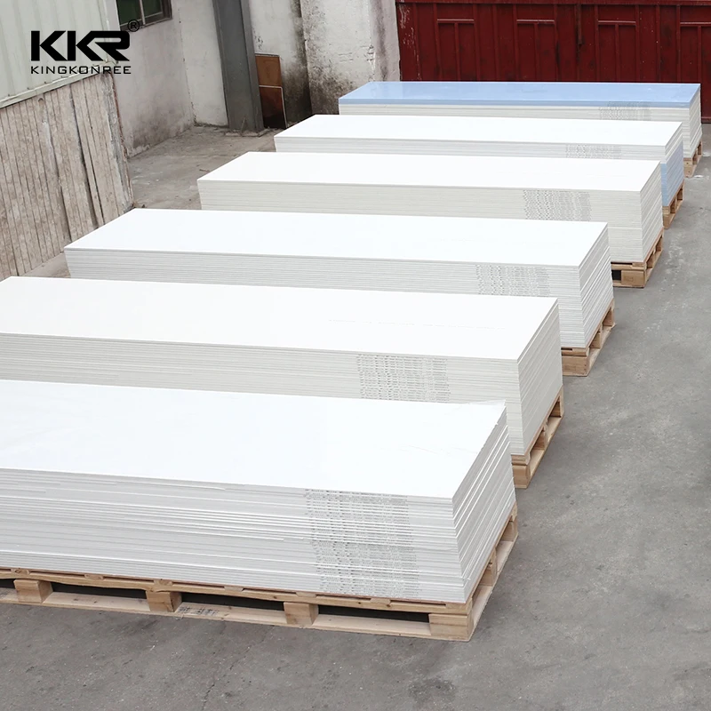 KKR polyester pure modified artificial stone slab stone resin acrylic solid surface sheet