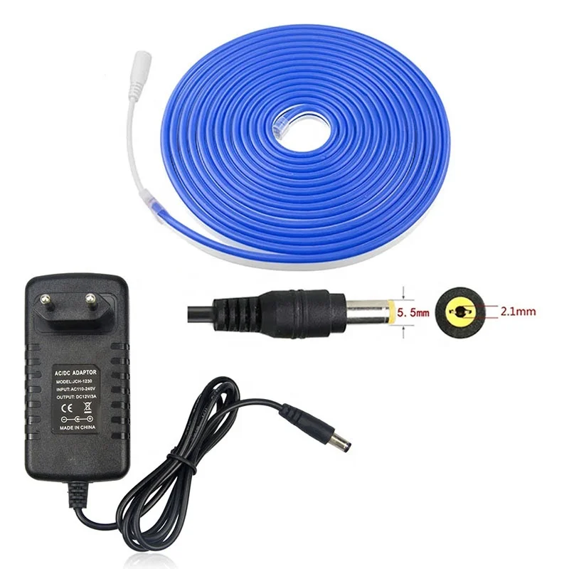 rgb dream color led strip with connector 6x12mm 12V LED neon light neon flex IP67