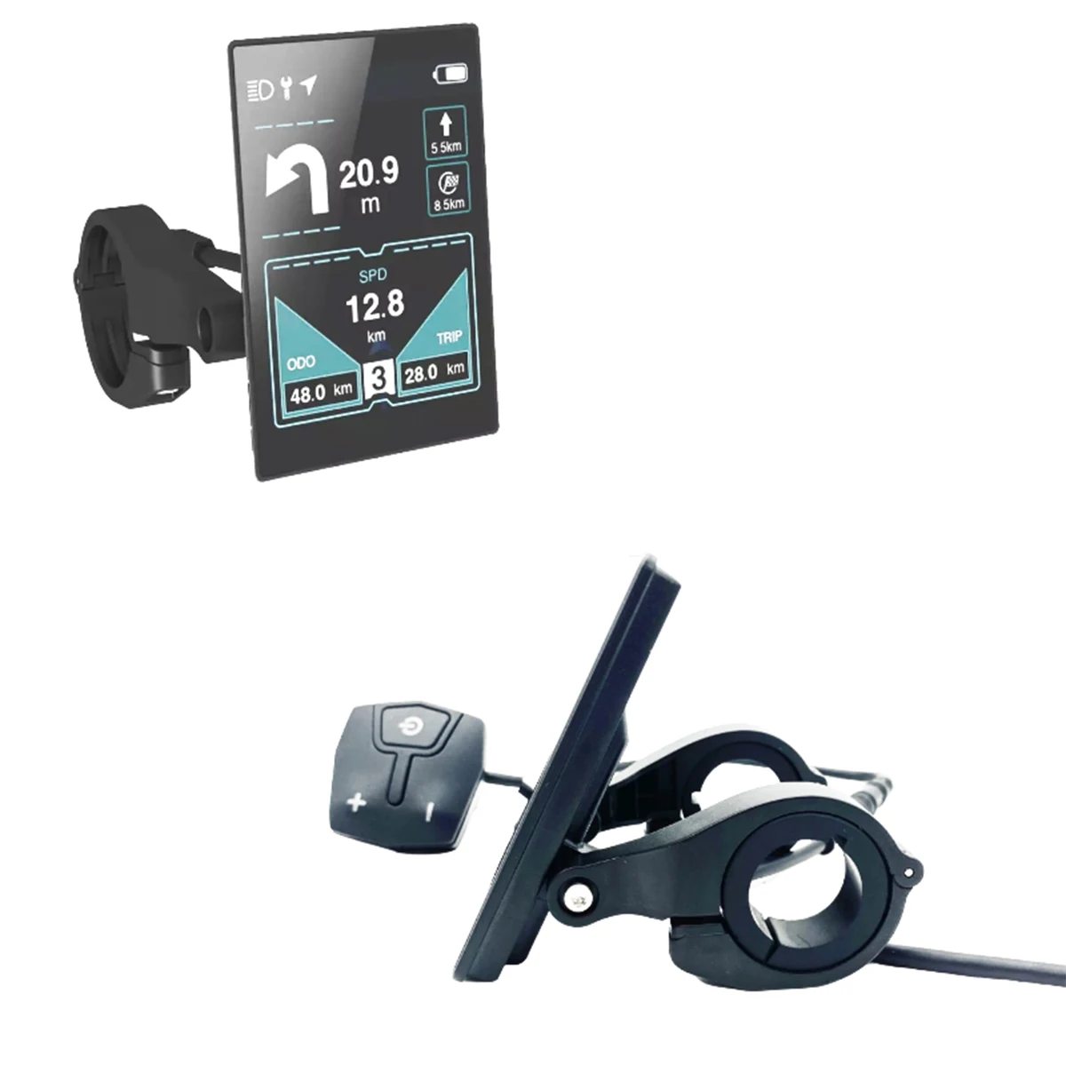Bafang Smart Color IPS Sunlight Readable Display EB04 for Bafang 8FUN Mid Drive Motor Kits BT APP with UART or CAN