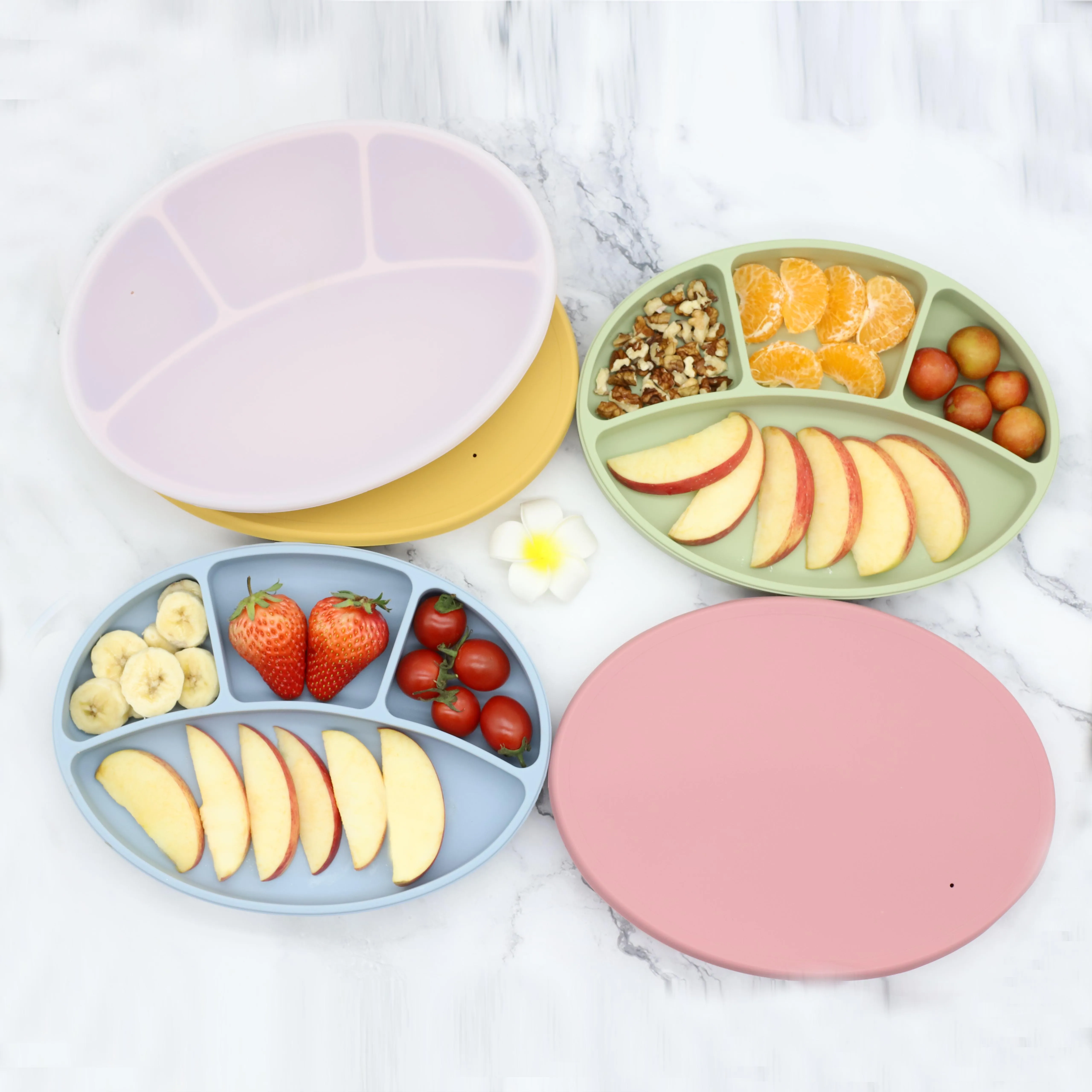 5 шт. набор посуды для кормления детей из водонепроницаемого силикона силиконовая чаша на присоске с ложкой silicoen детский нагрудник чашка воды и