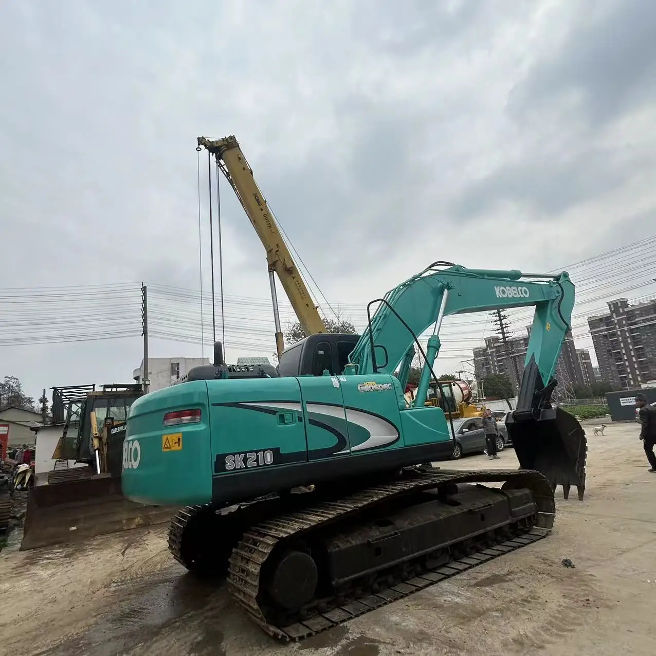 Хорошее состояние б/у kobelco SK210LC SK210LC-8 SK210LC-10 гусеничный экскаватор строительство инфраструктуры хорошего качества