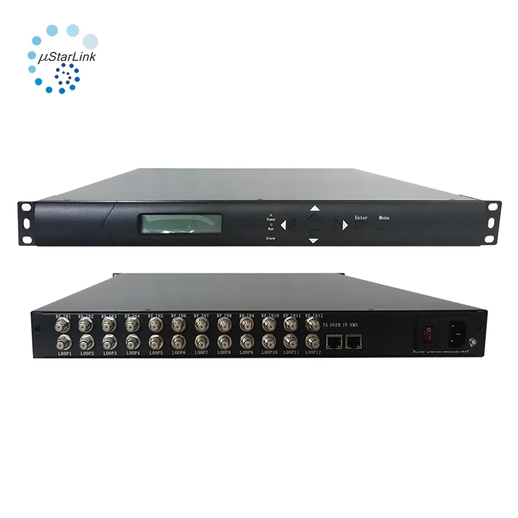 tv streaming devices 12 tuners FTA satellite receiver with SPTS/MPTS IP streaming output