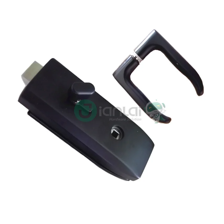 China Manufacturer Stainless Steel Lock Entrance Safe Frameless Glass Door Lock Zinc Alloy Door Hardware Locks With Handle