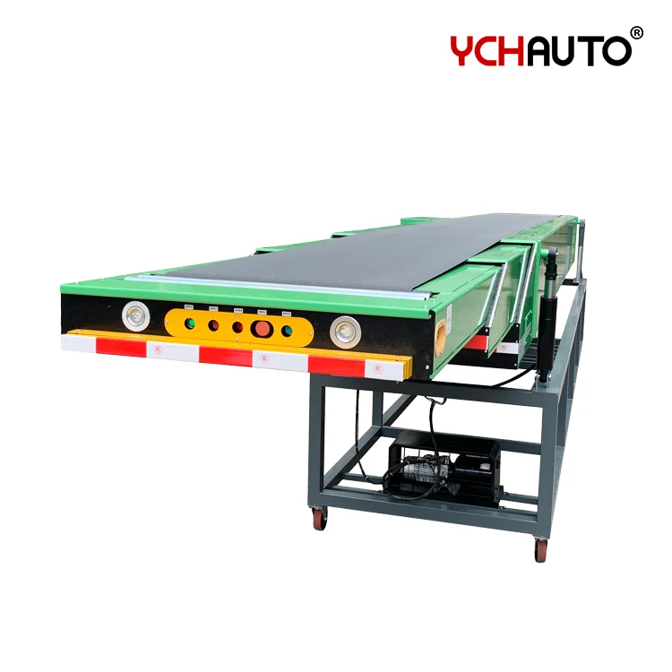 Logistics Center Truck Loading Unloading Telescopic Conveyors Robot Container System Extendable Boom Telescopic Belt Conveyor