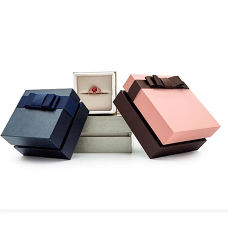 Custom printing necklace earring gift packaging jewelry box ring box