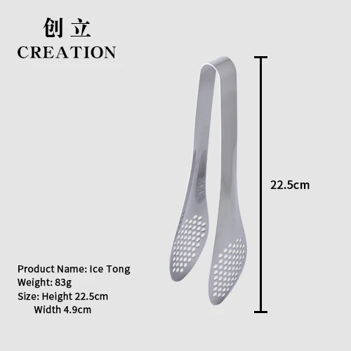 Factory Direct Custom Firm Mini Bread Tong Home Utensil Metal Stainless Steel Food Serving Bread Salad and Pasta Tong