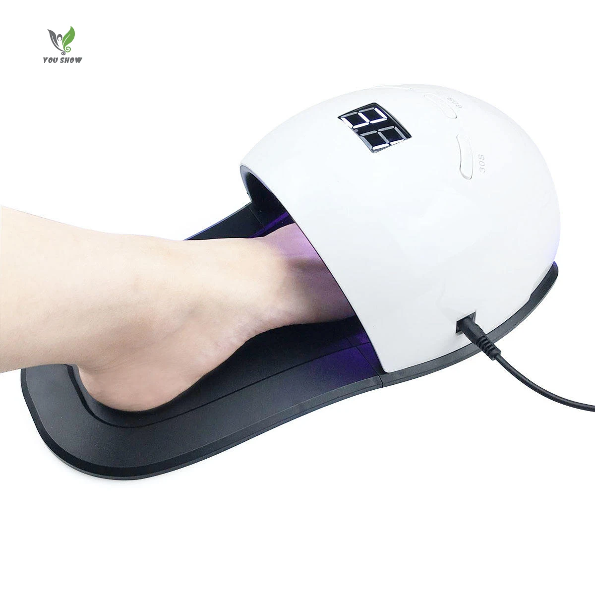 2 In 1 White Gel Nail Dryer Lamp Private Label Professional Uv Led Nail Lamp 48w Avaraliable For Feet