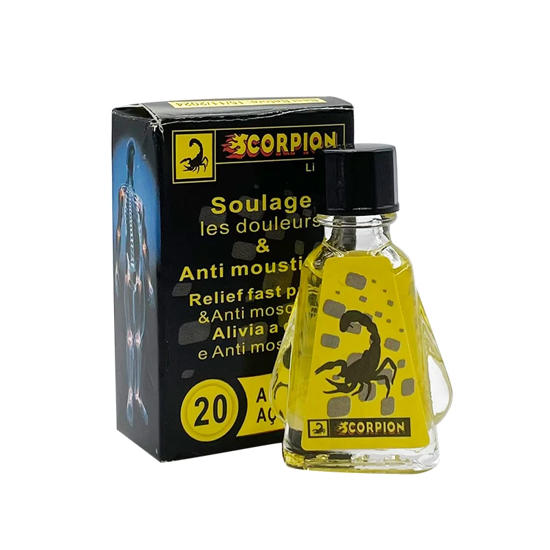 3ml Scorpion Venom Refreshing Oil for Headache Dizziness Medicinal Plaster Fengyoujing Essential Itching Tiger Balm