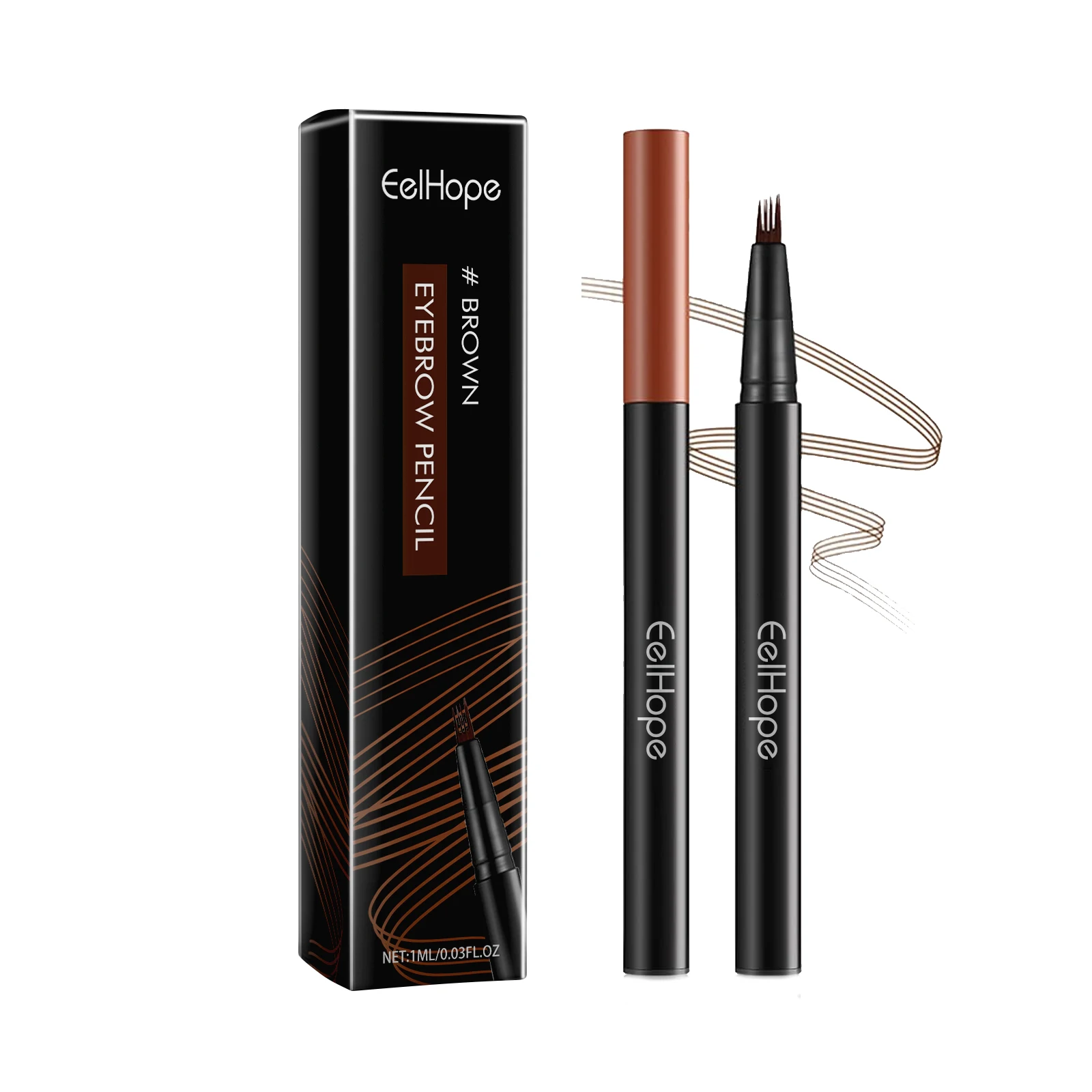 EELHOPE Liquid Natural Eyebrow Pen Four-claw Eye Brow Tint Fork Eyebrow4 Fork Eyebrow Pen