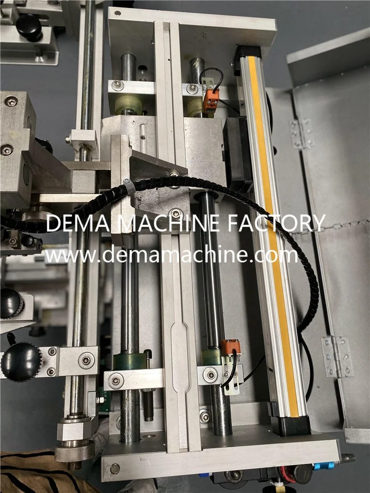 DM silkscreen printer high precision multi color round silk screen printing machine for cosmetic glass bottle