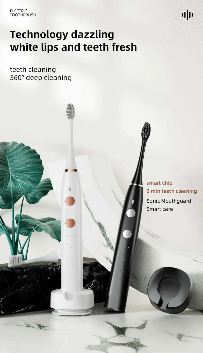 Charcoal Dupont Bristles Sample Free Shipping Electric Chargeable Toothbrush