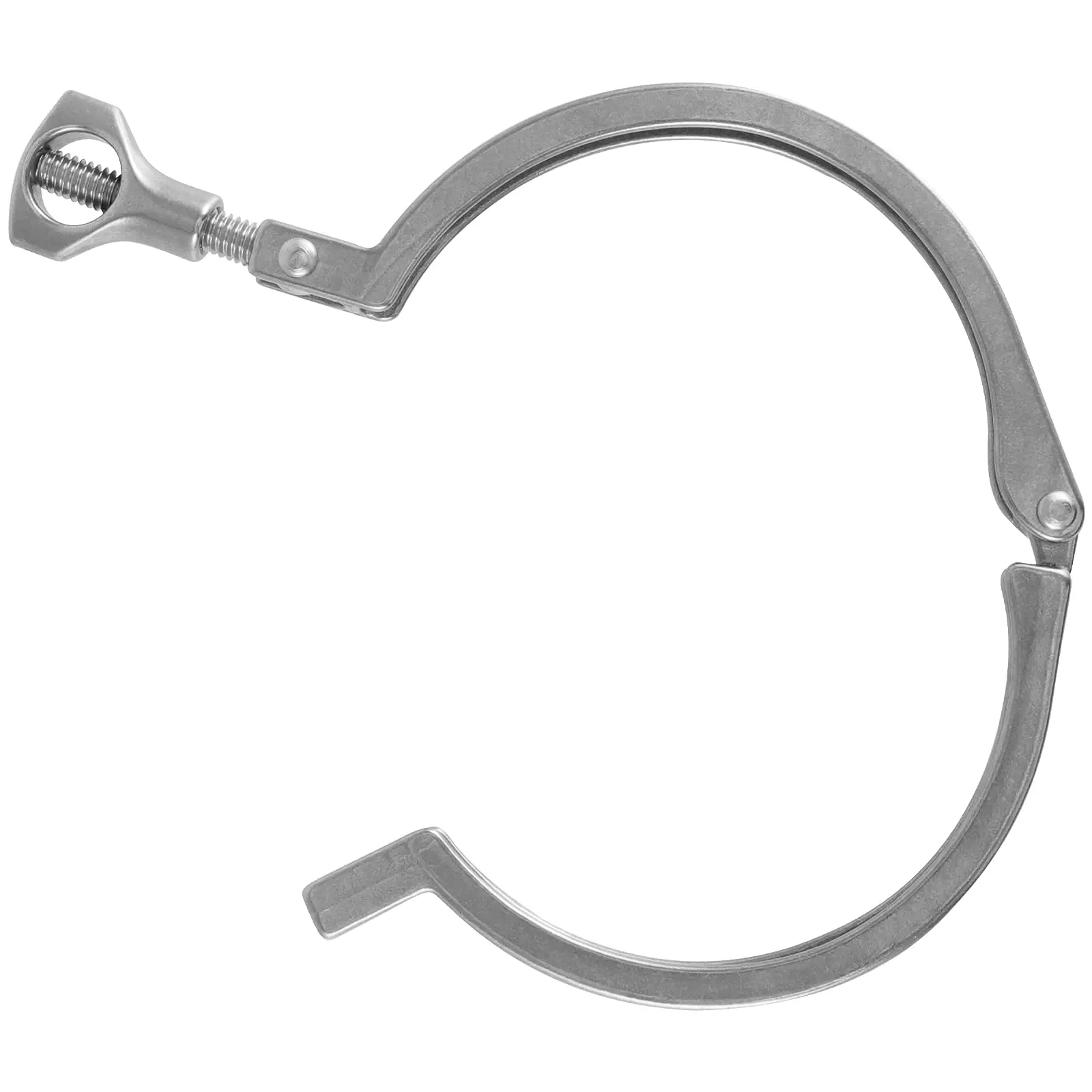 casting price sanitary ss 304 tubes ferrule tri clover tc clamp with Serrated Wing Nut for pipe