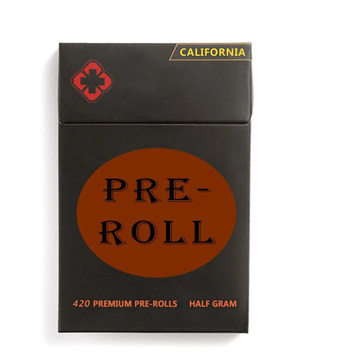 
Free Design Cartridge Packing Engraving Pre Roll Storage Flip Cover Cigarette Box Custom Packaging Box 