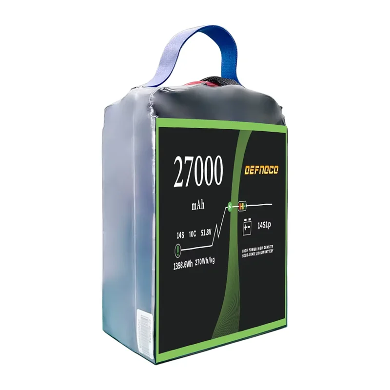 DEFNOCO 27000 мАч Lipo battery FPV 14s 10c 51 8 V Drone полутвердотельный аккумулятор подходит для аккумуляторов UAV