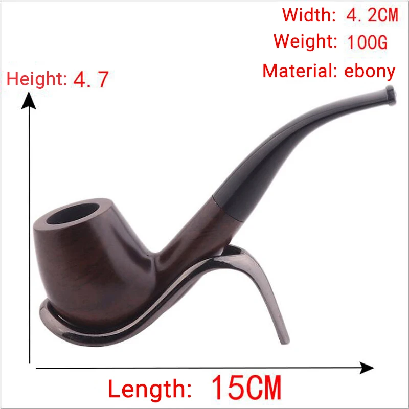 Lower Price Wholesale Tobacco Pipe Handmade Ebony Wood Pipes Smoking With Accessories Mini Tobacco Pipe
