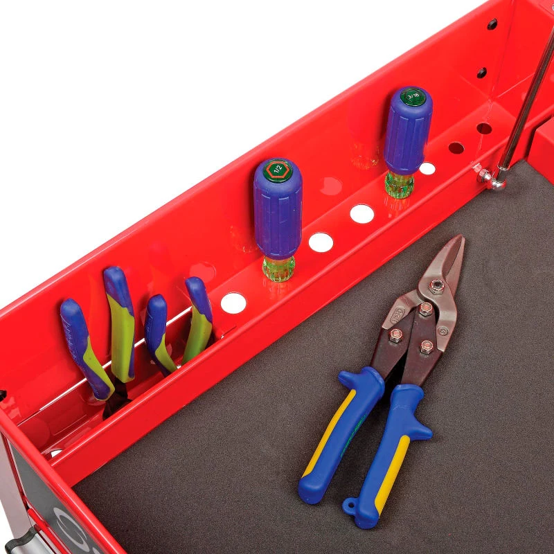 Ball Bearing heavy load tool trolley cabinet tool cart with 6 drawers