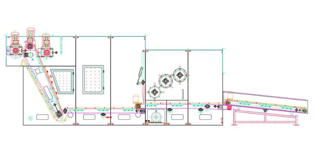 Auto fiber blending nonwoven machine