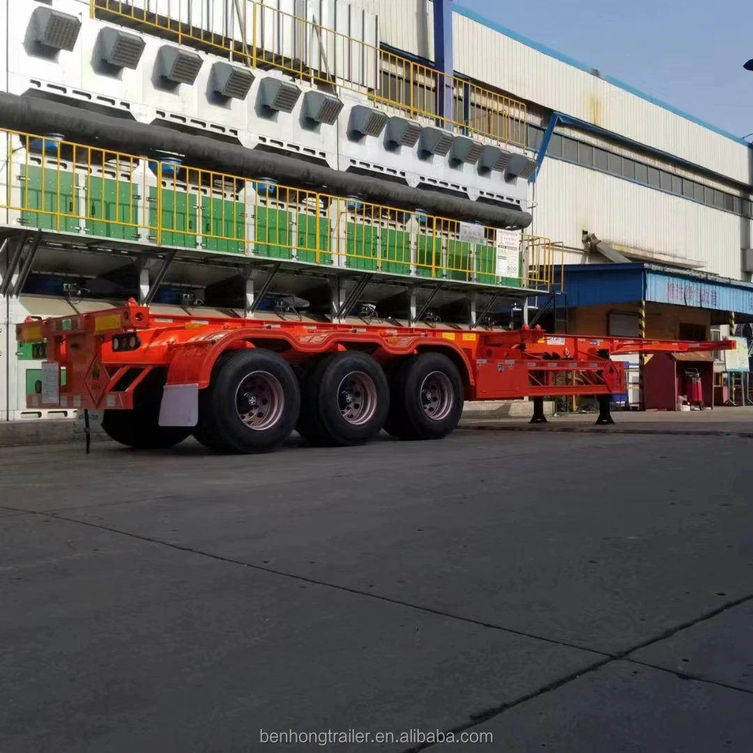 Skeleton Chassis Semi Trailer 60t  Container Skeleton Container Skeleton Truck Semi Trailer With Good Service