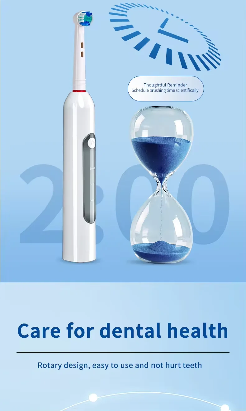 New arrival sonic electric toothbrush  black color rotary tooth brush electric