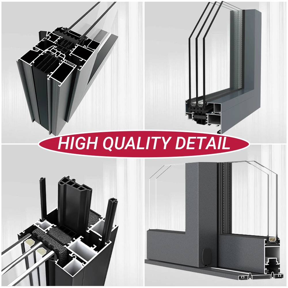 North American Factory Wholesale Heat Insulation Impact Resistant Home Interior Tempered Glass Floor to Ceiling windows