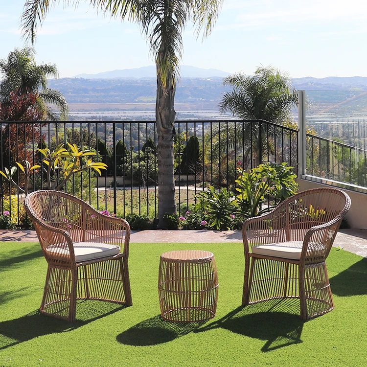 Hot sales M02858 import putdoor rattan chair and table furniture wicker sets from china