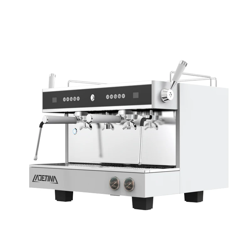 Latest LADETINA 3000W Double Groups Coffee Machine Barista Espresso Machine Commercial Professional