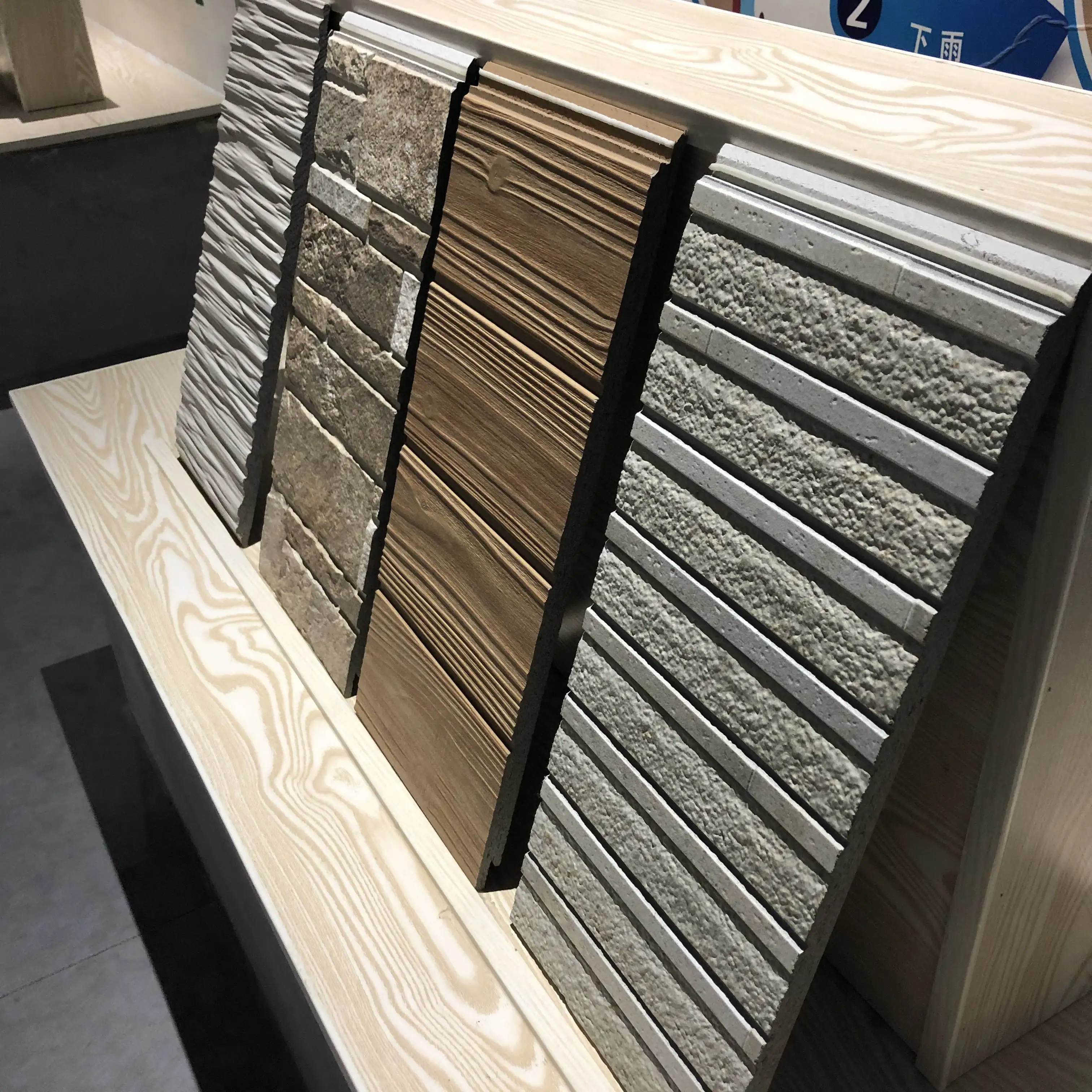 
Wood Grain Finish Matte Color Composite Fire-Resistant Fiber Cement Wall Panel 