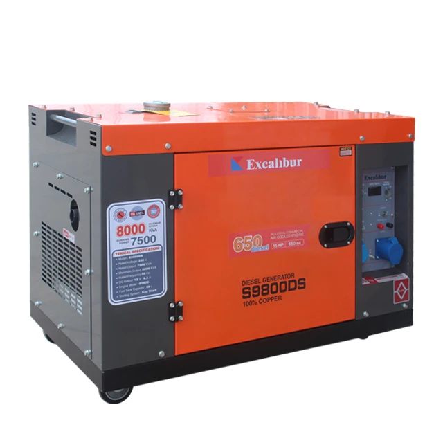 Direct Selling Excalibur hot sale Air cooled Cheap 5kw 6kw 7kw german diesel generator electric generator for home