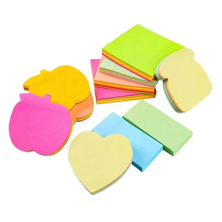 Strong Adhesive Sticky Super Sticking Power Memory Pads Stickybright color  Notes set 3inx3in