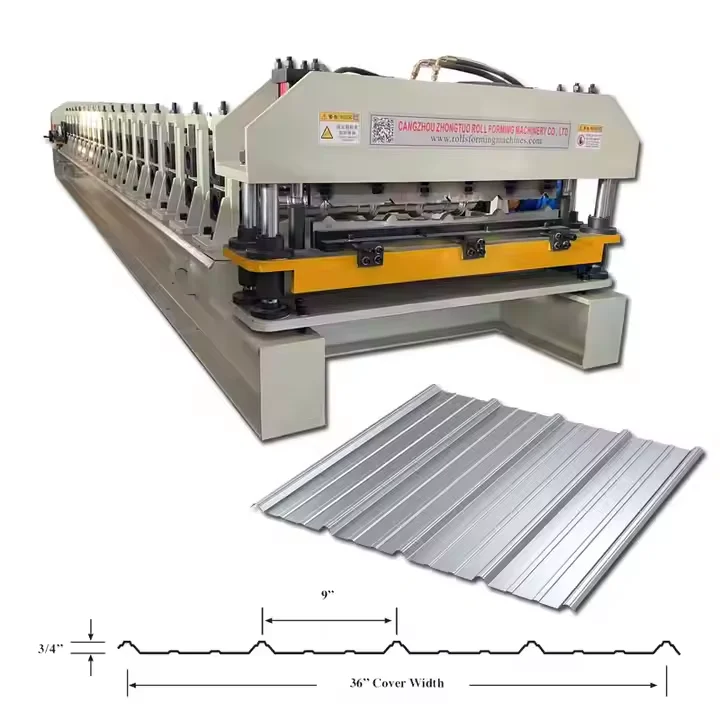 High-Efficiency Double Deck Trapezoidal AG Panel Roll Forming Machine Steel Material Metal Roofing Wall Use Tile America