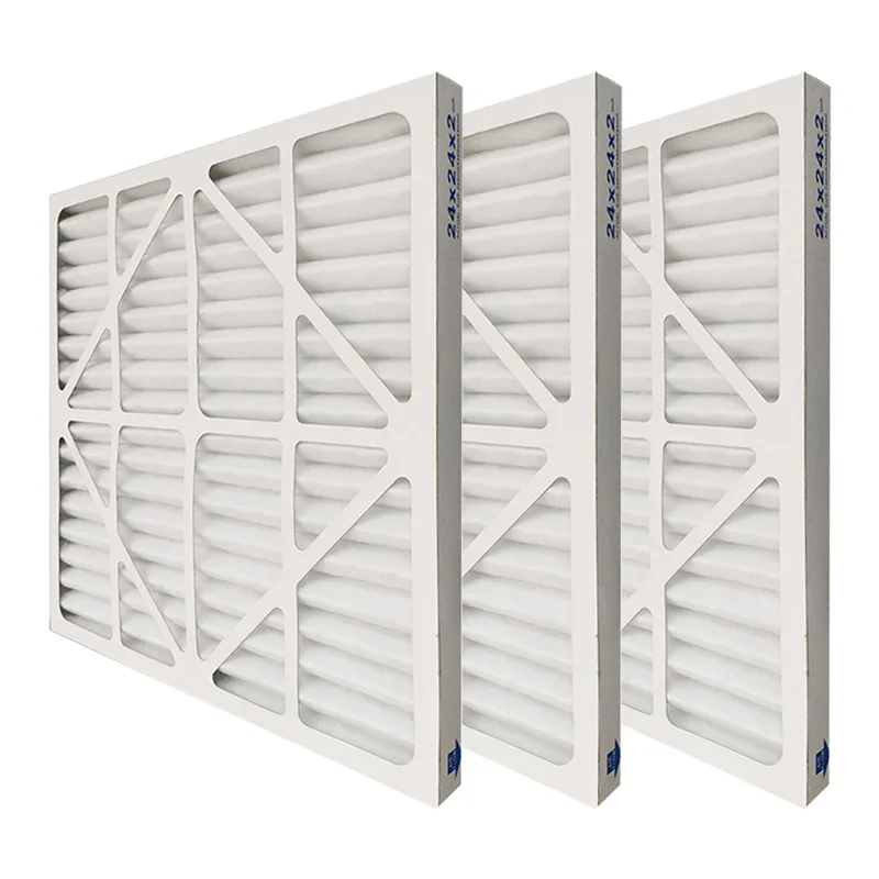 Merv 8 Merv 11 Merv 13 Cardboard Frame Pleated Pre Air Purifier Filter Panel Filter Filter Medium OEM 3 Months Provided 12X24X1