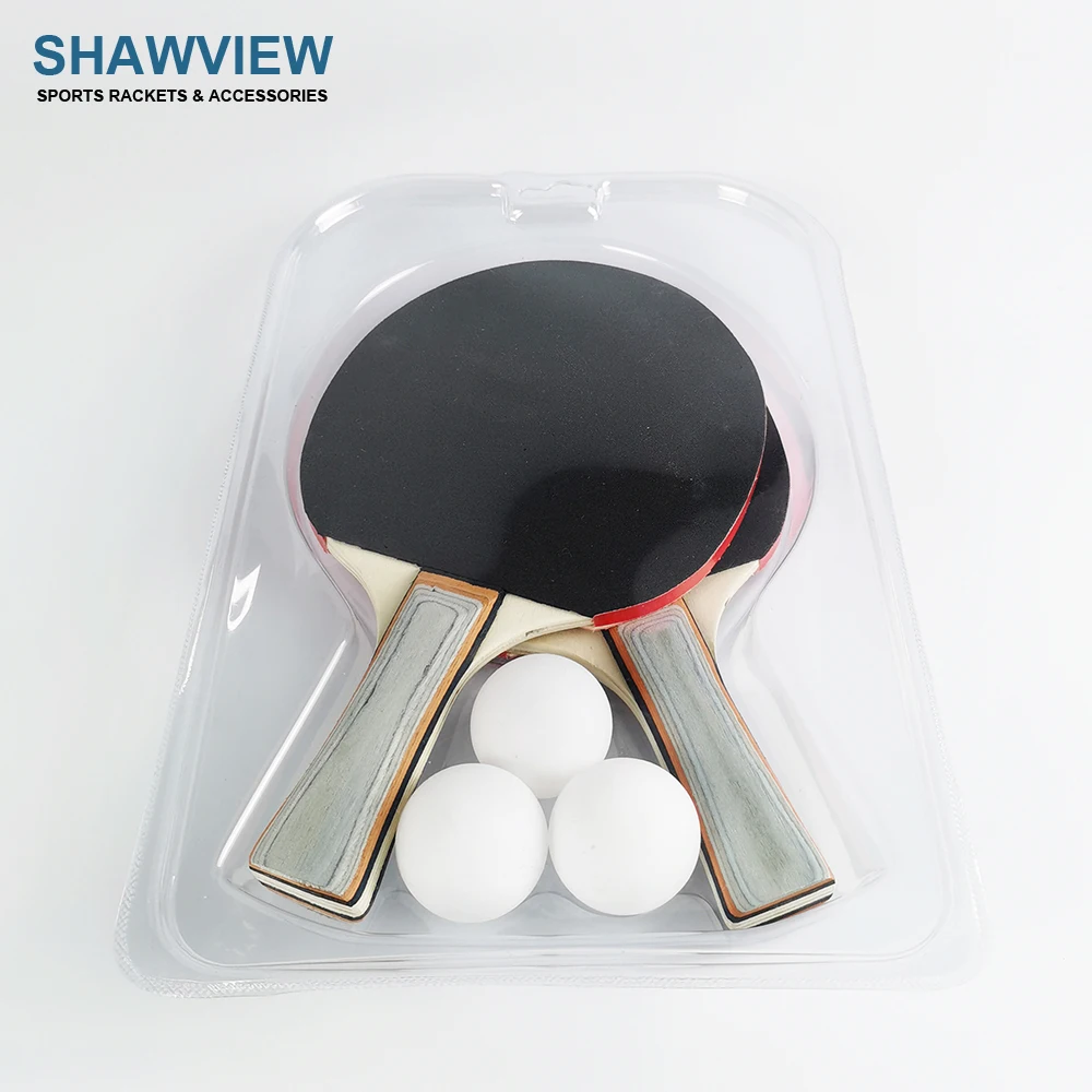 
Shawview wholesale price wood table tennis set racket 