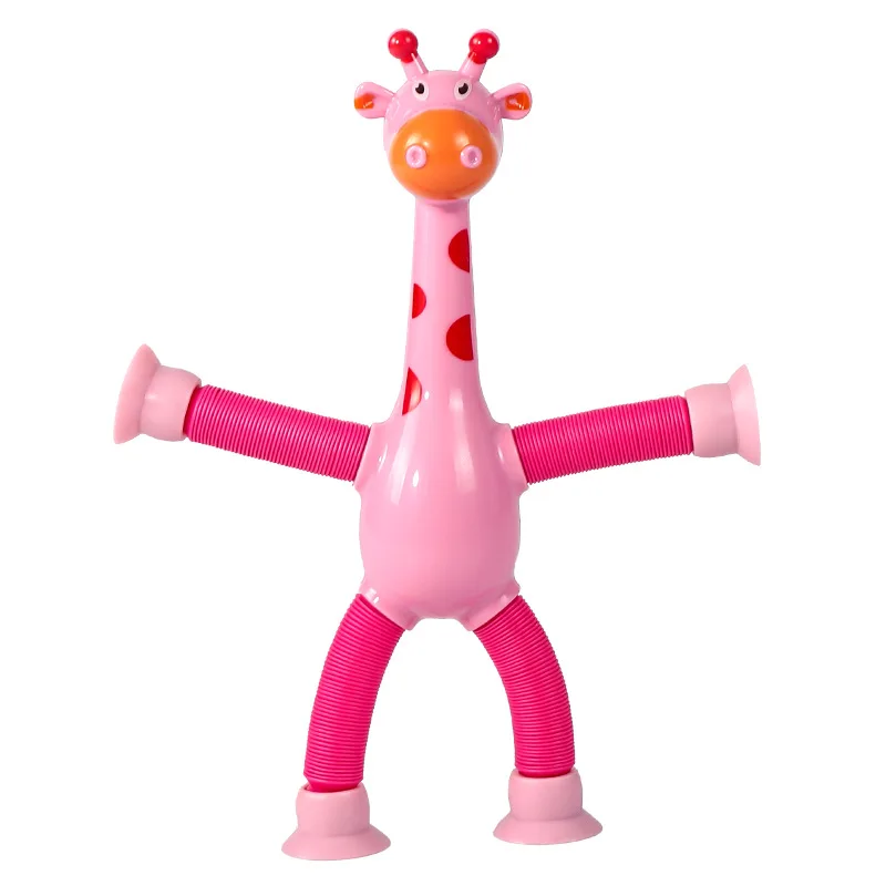 Squeeze Lighting Fidget Giraffe Sensory Plastic Magic Pop Tube New Design Pressure Relief Toddler Toys Tubes