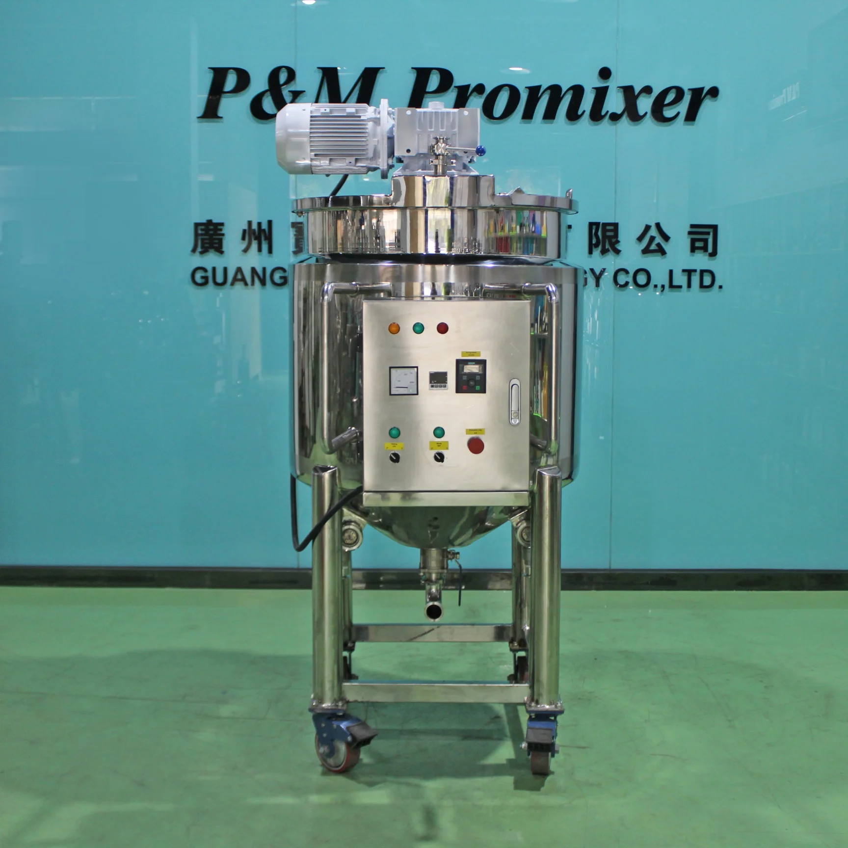 Automatic 300L Shower Gel Mixing Shampoo Reactor Mixer Tank Hand Wash Liquid Soap Detergent Making Machine
