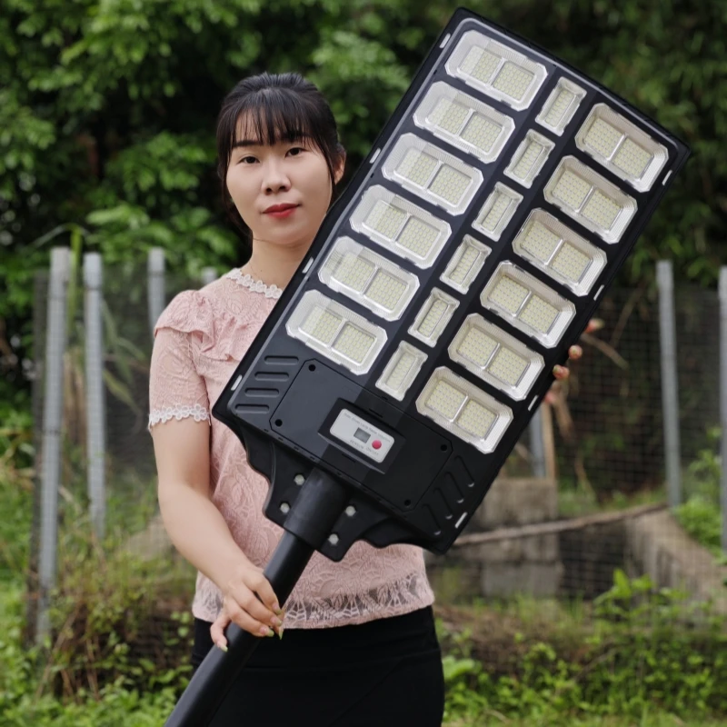 1000w2000w3000w outdoor household human sensing courtyard lights road engineering lighting solar street lights