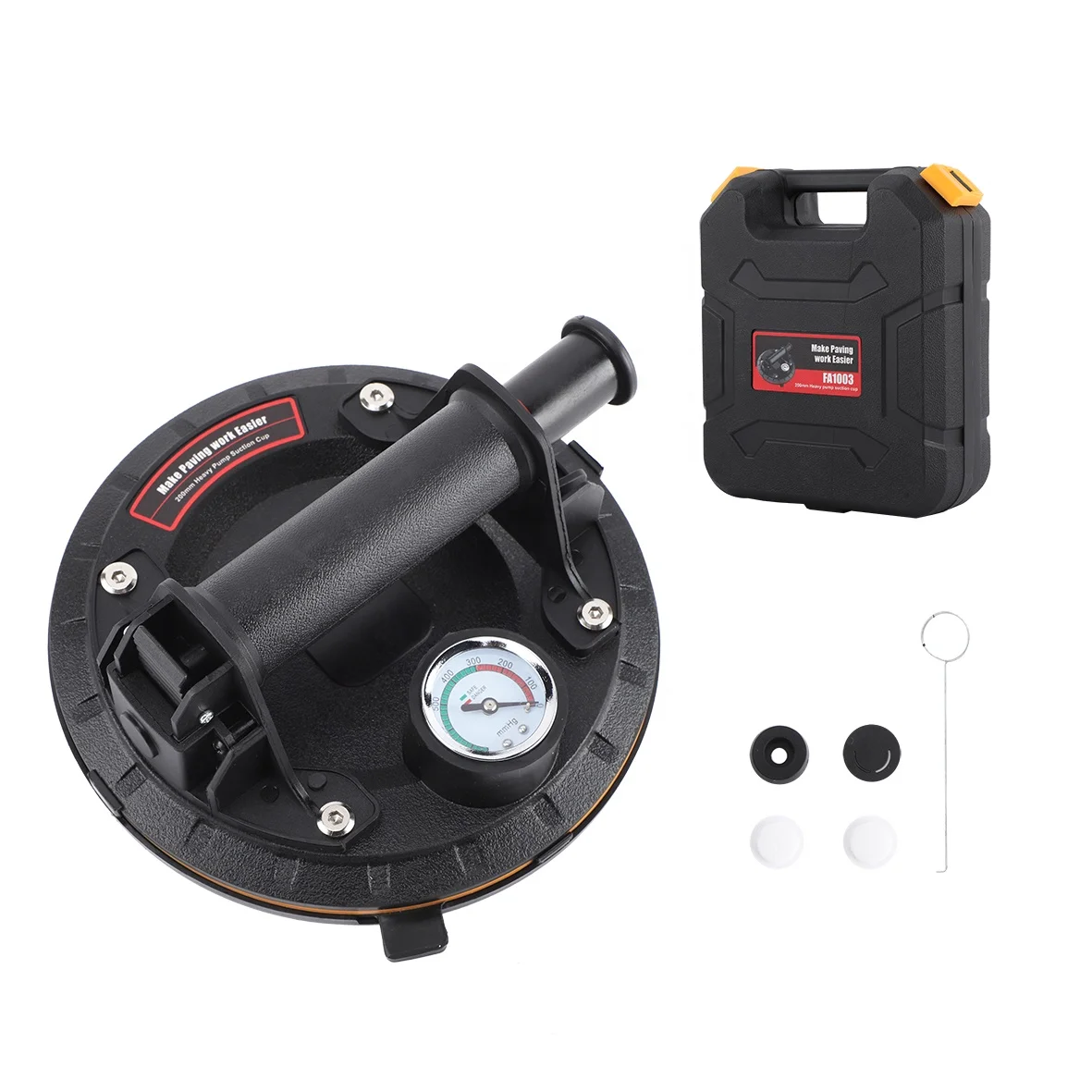 Portable Handheld 200kg Industrial heavy duty rubber hand pump vacuum suction cup for Glass Lifting Granite