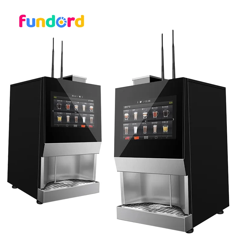 2024 fundord smart coffee macher поставщик машина торговый автомат для свежего молотого кофе полностью автоматический