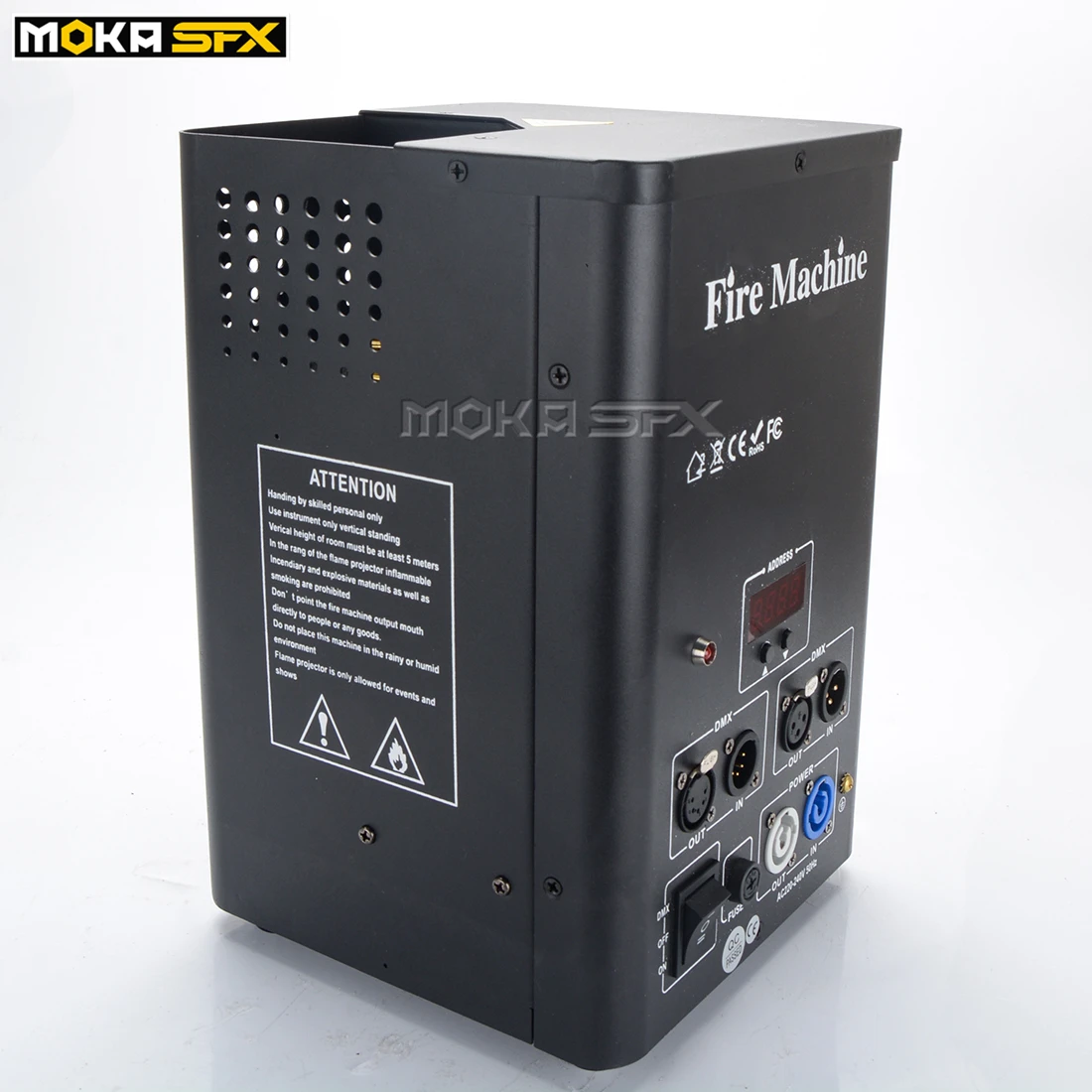 Сценический эффект DMX512 контроль 80 Вт мини размер сжиженный пламя гениальная машина для сцены dj бара концерта