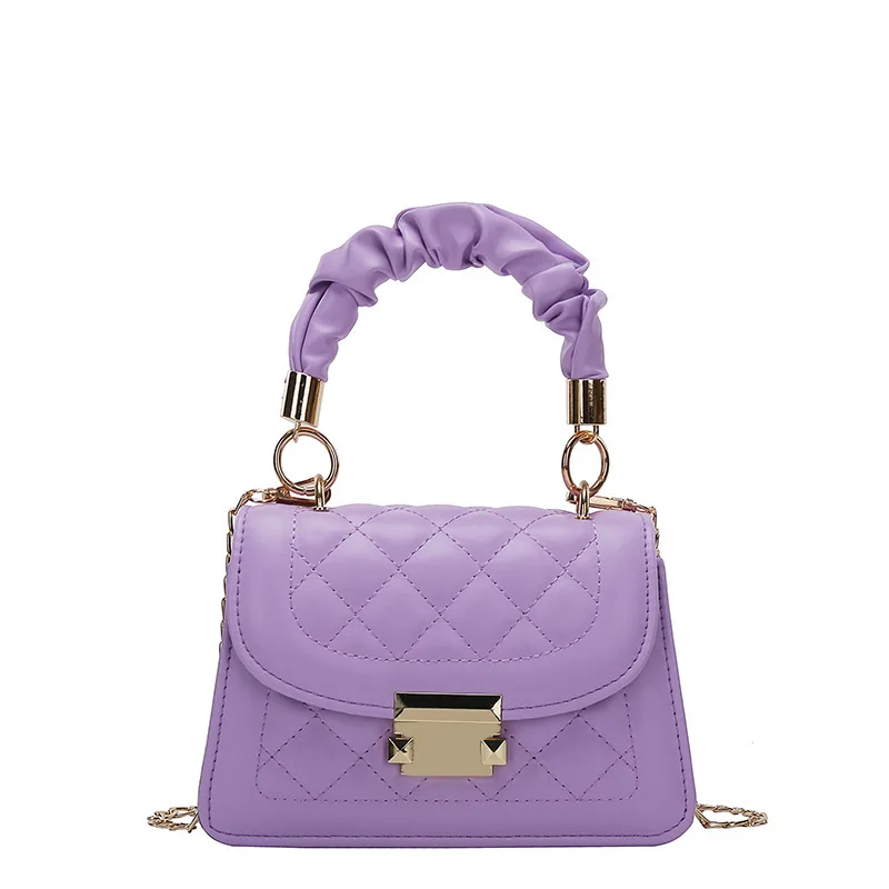 2022 In Stock fashion vegan pu leather ladies purse messenger bags women shoulder handbags