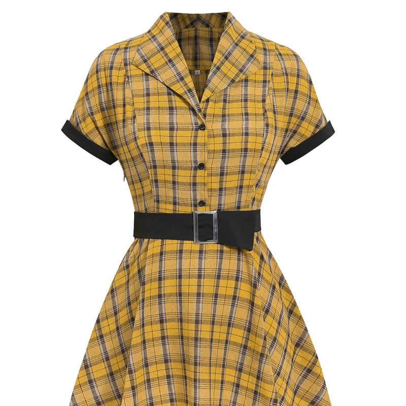 Женское Повседневное платье поло с v-образным вырезом и принтом