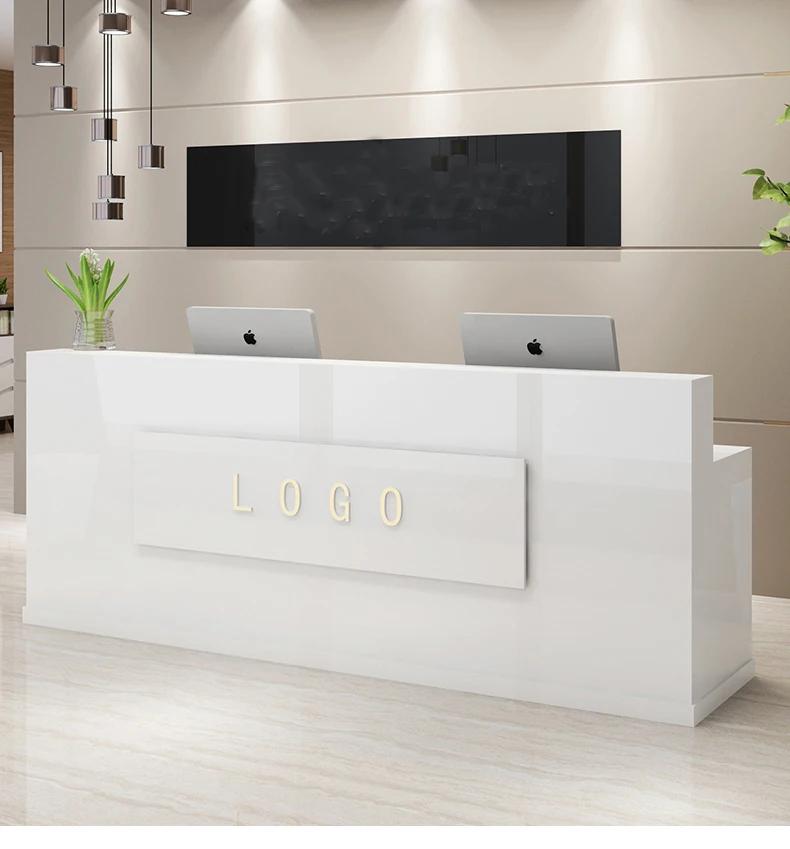 Luxury Modern reception desk Furniture store front desk cashier retail counter